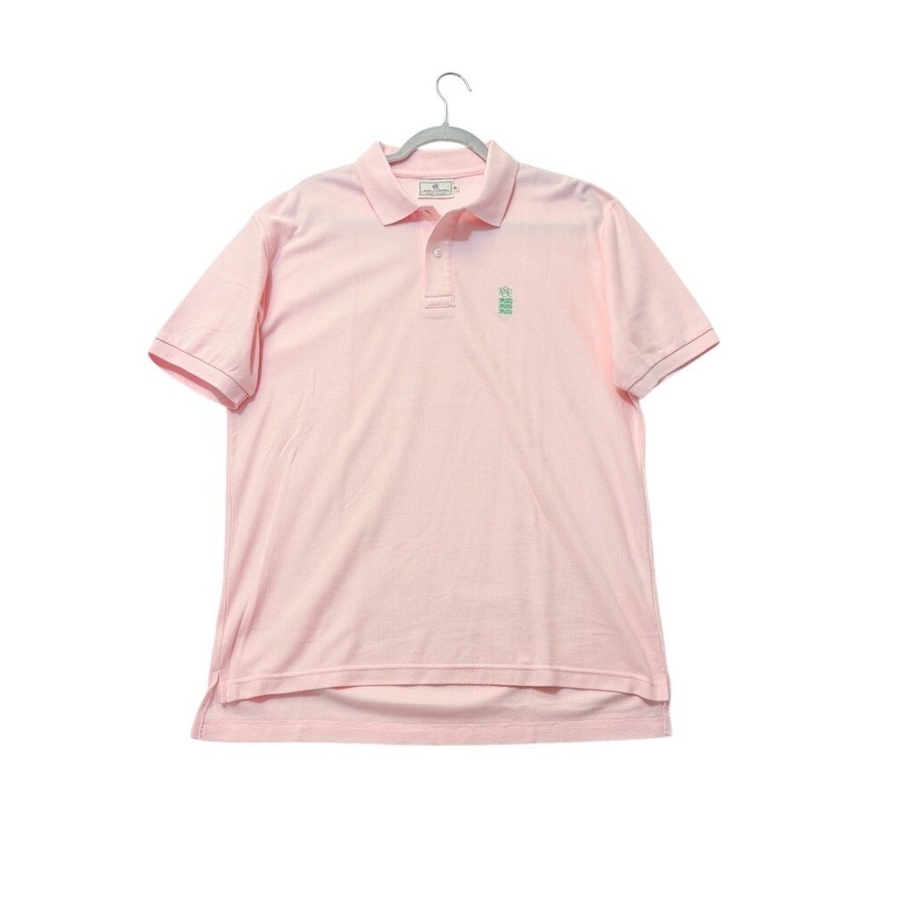 Kent & Curwen Mens XL Pink‎ Short Sleeve Cotton Pique Polo Shirt Surrey England